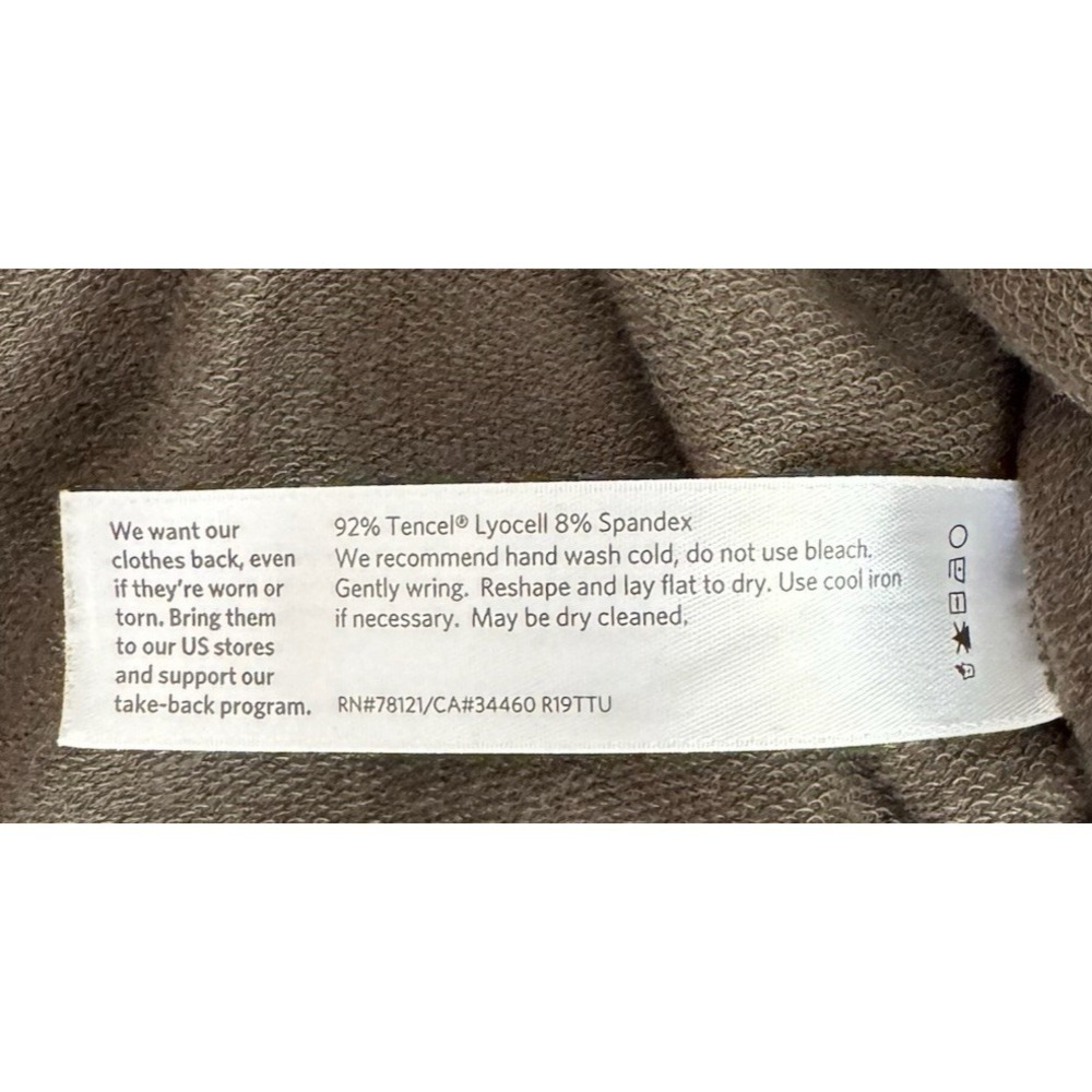 Eileen Fisher Tencel Lyocell Long Sleeve Shift Dress Pockets Green XL Soft Comfy - Picture 5 of 9